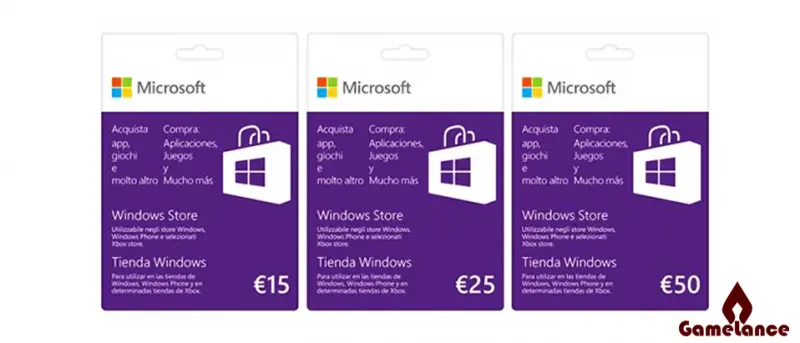 گیفت کارت مایکروسافت به دلار و در قیمت های مختلف